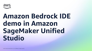 Amazon Bedrock IDE demo in Amazon SageMaker Unified Studio | Amazon Web Services