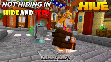 Minecraft Bedrock | Not Hiding In Hide And Seek Hive!