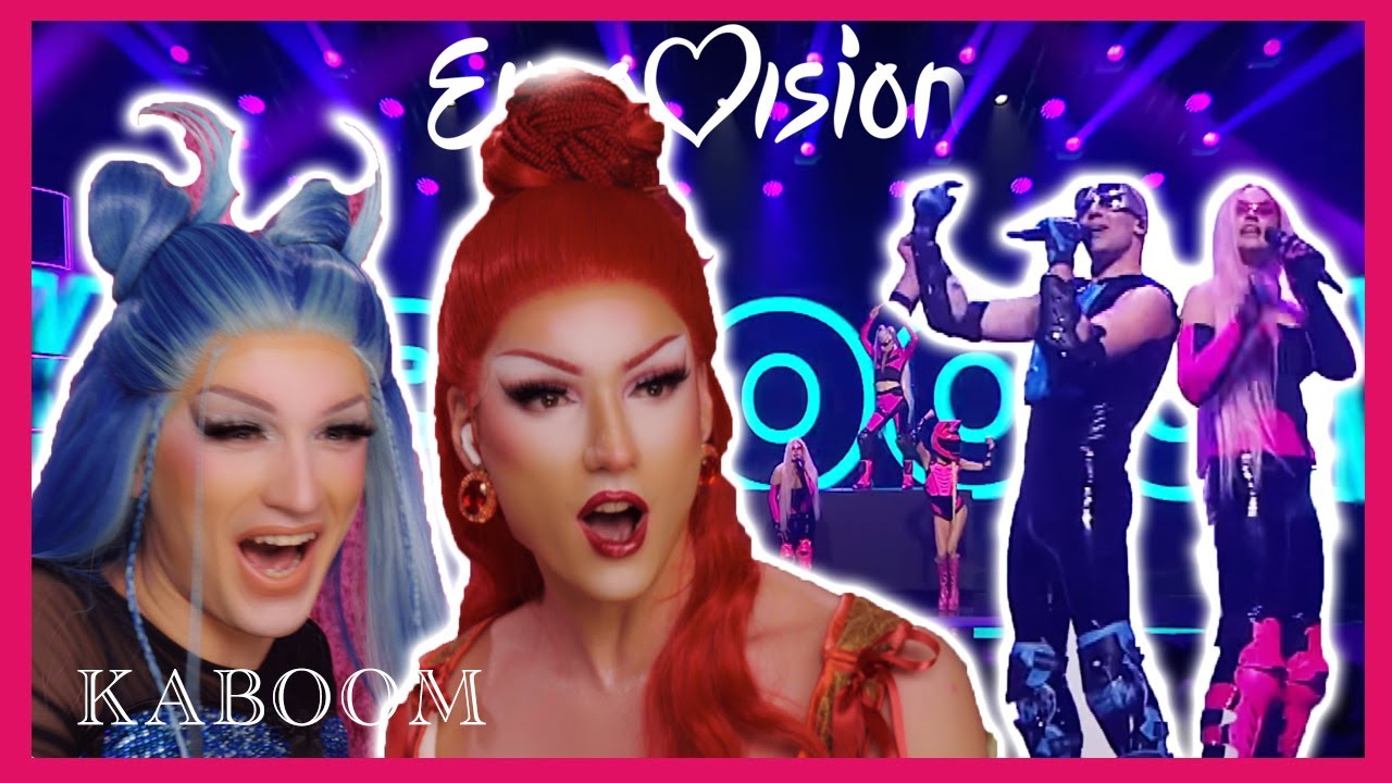 Komentatorės | 🇱🇹  „VB gang“ – „KABOOM!!!“ | Aura More ir Edma | Pasirodymo reakcija Eurovizija