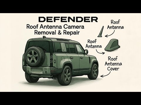 Land Rover Defender L663 Roof Antenna Aerial / Clearsight Camera – Removal and Repair