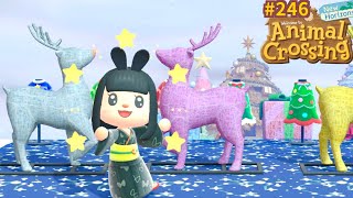 Je me prépare pour le jour des cadeaux 🎁 Rennes illuminés 🎄 Animal Crossing New Horizons 246