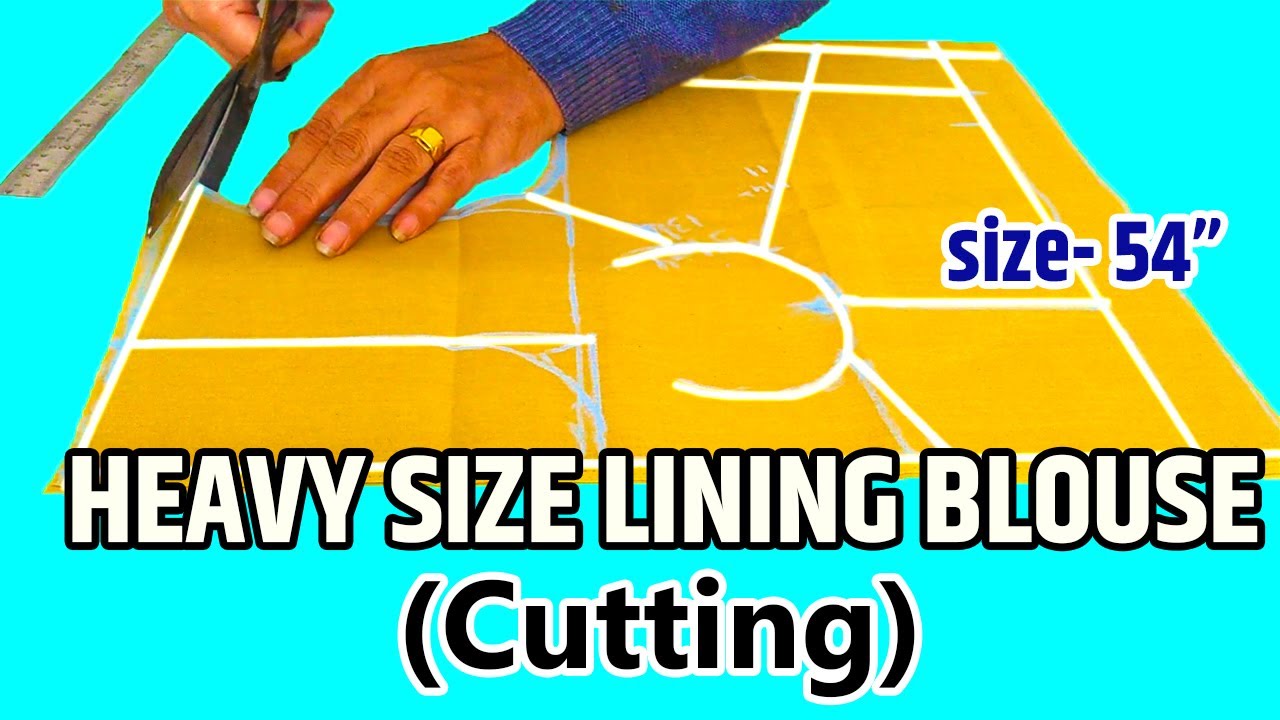 Heavy Size 4 Tucks Blouse Cutting/Heavy size (54