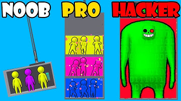 NOOB vs PRO vs HACKER - Elevator Sort NEW Gameplay Walkthrough (Android,iOS)