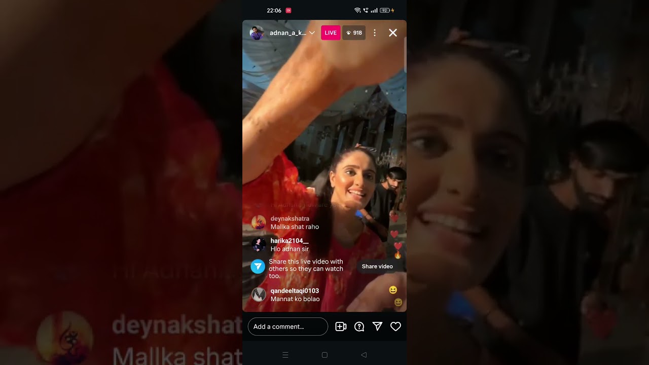 #AyeshaSingh And #AdnanKhan Came Live From the sets of #Mannat #ManVik #mannatkhanna #vikrantsaluja