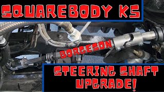 Squarebody K5 Blazer steering shaft and steering column bearing upgrade! #uintagarage #squarebody