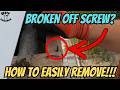 The Trick Nobody Knows For Extracting Broken Screws