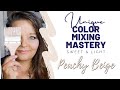 Peachy beige  unique color mixing mastery