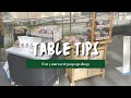 Pop Up Shop Table Tips