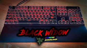 Black Widow Razer Chroma Profile | Razer Synapse 3 design
