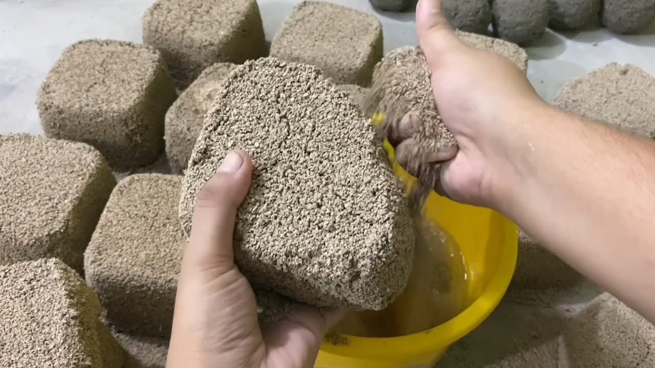 All viewers favrt texture/Golden grainy sand/crumbling videos asmr/RS Craving Asmr❤