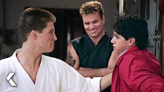 Three Against One Scene  The Karate Kid Part III (1989)