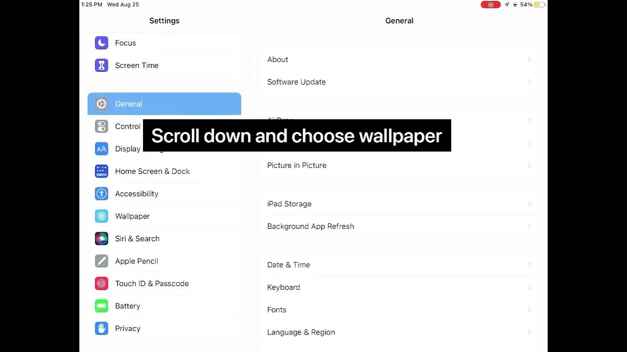 How to change iPad wallpaper? YouTube