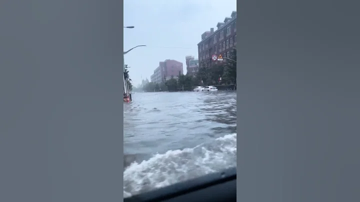 🍀这是15日中午上海虹口区的部分街道，才下了几十分钟的暴雨，就成这样了。上海排水系统也是很老旧了，雨一大，就办法应付～ - 天天要闻