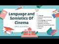 Language and Semiotics of Cinema Explained in Urdu and Hindi with notes PDF