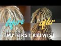 day 7 | my first mediocre retwist | starter locs | 12 Days of Christmas