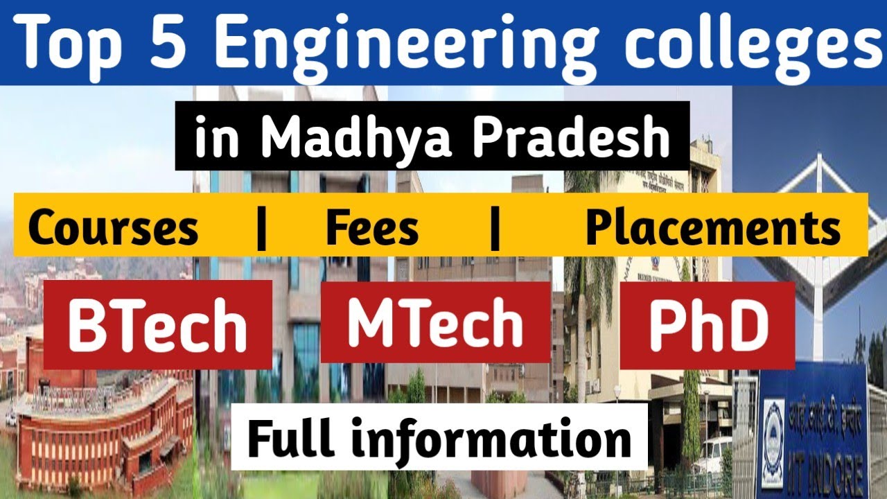 Top 5 Engineering Colleges In Madhya Pradesh BTech Colleges In Madhya 
