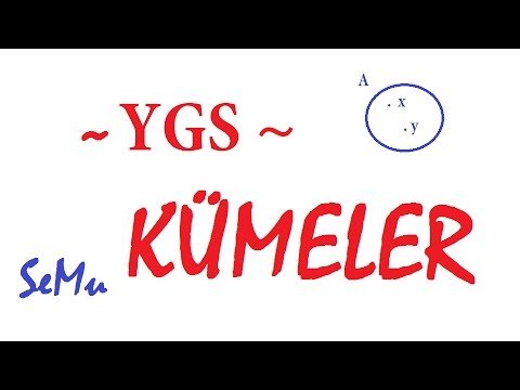 Kümeler |  YGS  Hazırlık , 9.Sınıf Matematik