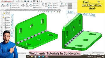 Solidworks Weldments Tutorials | Gussets | Intermittent Weld Bead | Weld Bead| #solidworks
