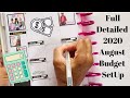 My August 2020 Full detailed budget setup | Happy Planner | Budget Mom Printables