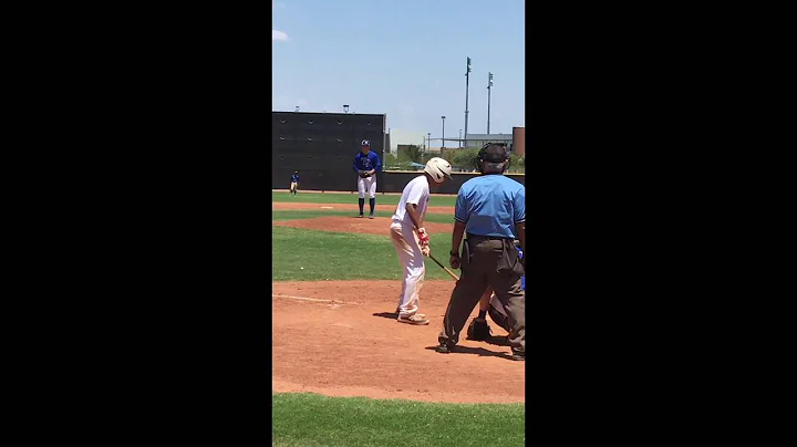 Joe Georgini pitching for AZ T Rex Baseball on 7-29-14, throwing 86mph fastball and 78 mph slider.