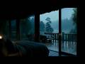 10+ Hours Rain on Window with Soft Piano - Deep Sleep in a Cozy Night Bedroom 04