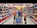 I LET THE KIDS DO THE FOOD SHOP! GROCERY SHOPPING HAUL CHALLENGE  |  EMILY NORRIS