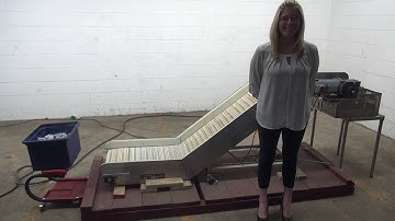 Stainless Steel Inclined Cleated Conveyor