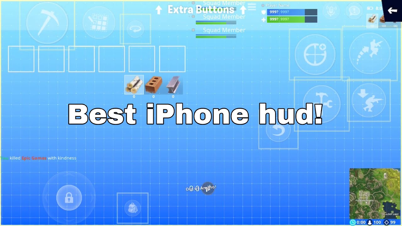 best fortnite mobile iphone claw hud best for building - fortnite mobile claw hud iphone