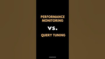 SQL PERFORMANCE MONITORING Vs. QUERY TUNING ✍️
