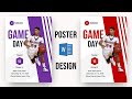 Design a POSTER in Microsoft Word | A4  Flyer Design Tutorial | POSTER in MS Word | Printable Flyer