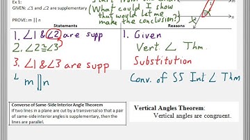 Geometry Video 3-4 Proving Lines are Parallel