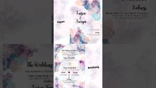 Wedding Invitation with canva