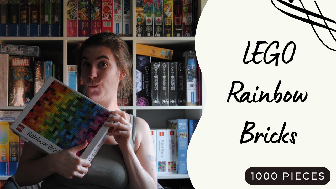 🌈 LEGO Rainbow Bricks Jigsaw Puzzle Timelapse 1000 Pieces of