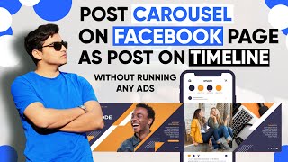 How to Post Carousel on your Facebook Page Timeline as Regular Post | Setup CTA Buttons | be Ryzel