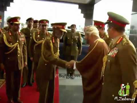 الظهور العسكري الأخير للسلطان قابوس طيب الله ثراه