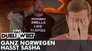 Sasha beleidigt ganz Norwegen live im TV | Duell um die Welt