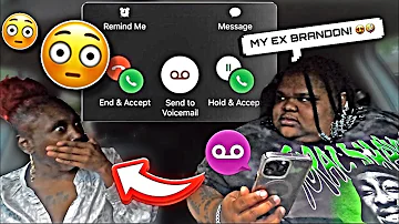 MY EX “BOYFRIEND” LEFT ME A VOICEMAIL AND MY BABY MAMA HEARD IT! 😳😨😳(HILARIOUS REACTION)