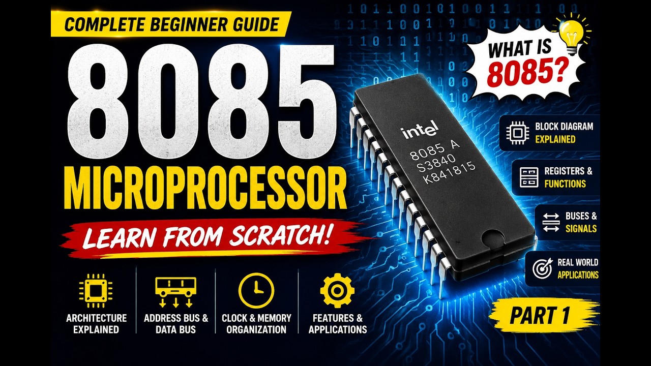 🔥 8085 Microprocessor Basics | Learn from Zero | The 8085 How Computing ...