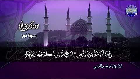 سورة نوح بصوت الشيخ ابراهيم المغربي