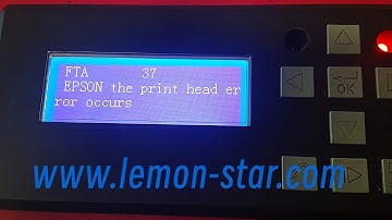 FTA37 error fix online quickly solutions for China digital printer china 40020025