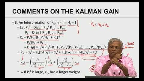 Linear Stochastic Dynamics - Kalman Filter Continued