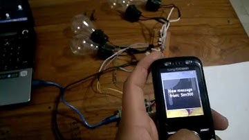 Gsm sim900 : Envio y Recepcion  de mensajes  de Texto . Controlando Triacs