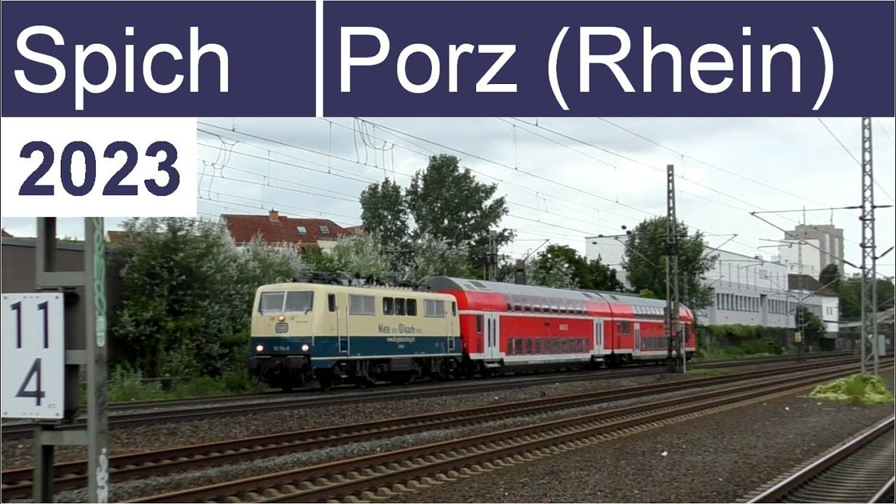 Züge am Bahnhof Spich & Bahnhof Porz (Rhein) - Trains in Cologne, North Rhine Westphalia