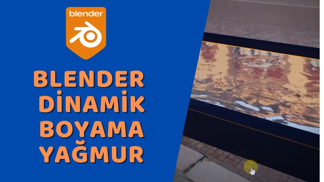 Blender Dinamik Boyama Yagmur Damlalari Youtube