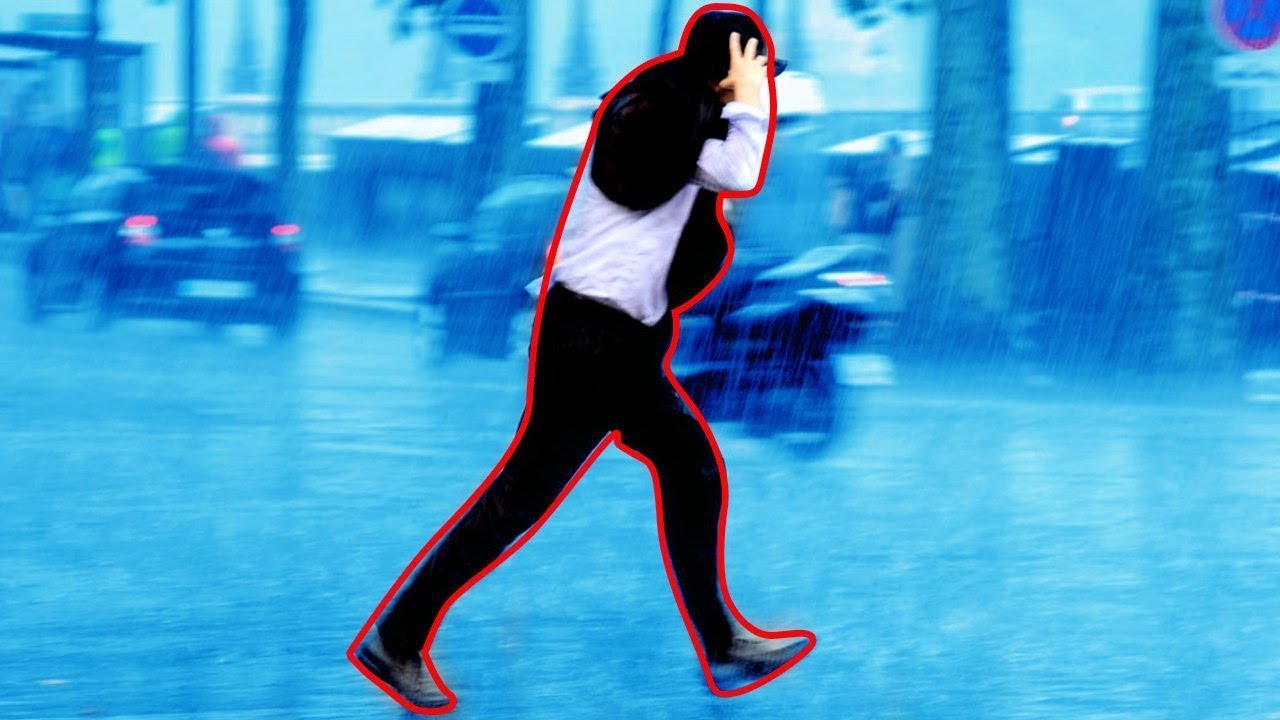 Ist es bei Regen besser zu gehen, oder zu laufen?