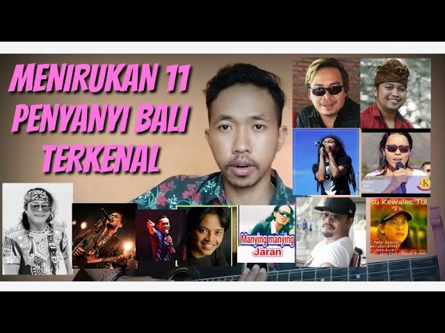 Menirukan suara 11 penyanyi terkenal di bali class=