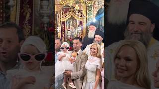 Βίκυ Κάβουρα – Γιώργος Τζαβέλλας:  Η βάφτιση της κόρης τους - Στιγμιότυπα από την βάπτιση