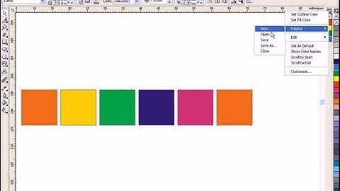 CorelDRAW Tutorial - How to Make Yourself Color Palette