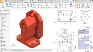 GEAR PUMP BASE in Autodesk Inventor