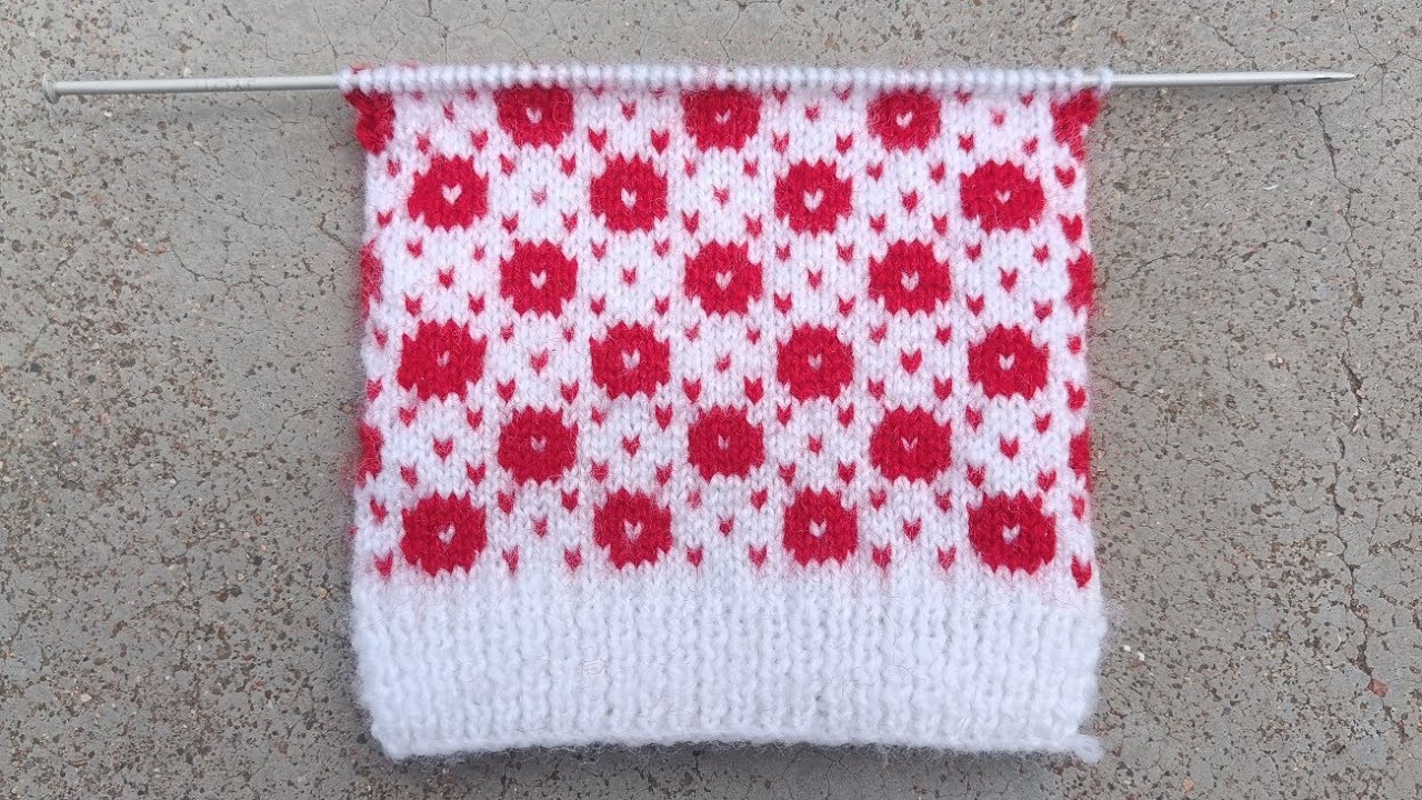 Two colour #sweater design | स्वेटर डिजाइन बुनना सीखें